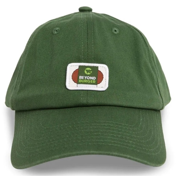 Vegan Brand Beyond Meat Burger Baseball Hat/Cap Green .. New In Plastic - Picture 1 of 4